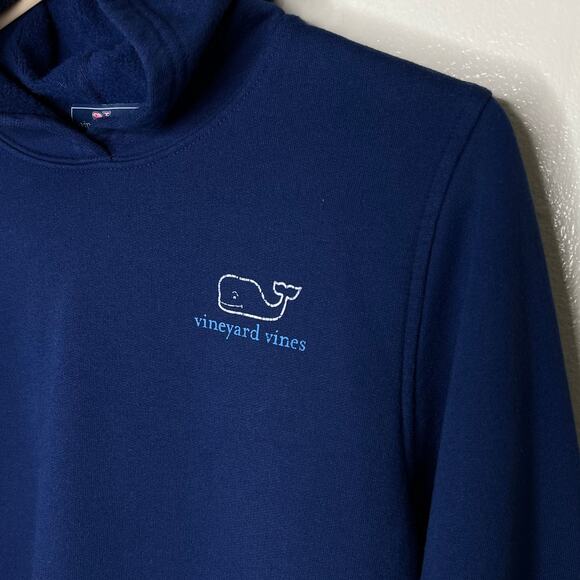 Vineyard Vines Hoodie LARGE 16 Boys Kids Blue Sweatshirt Fleece Vintage Whale - Picture 5 of 6
